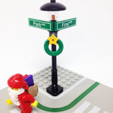 MinifigurePacks: Lego® City/Town "STREET SIGN - LAMP POST" Intersection of First & Park