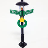 MinifigurePacks: Lego® City/Town "STREET SIGN - LAMP POST" Intersection of MOC & Front