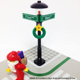 MinifigurePacks: Lego® City/Town "STREET SIGN - LAMP POST" Intersection of Front & Main