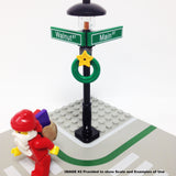 MinifigurePacks: Lego® City/Town "STREET SIGN - LAMP POST" Intersection of Walnut & Main