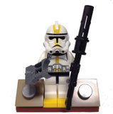 MinifigurePacks: Lego Star Wars Bundle "(1) STAR CORPS TROOPER, EP.3" "(1) FIGURE DISPLAY BASE" "(2) FIGURE ACCESSORIES"