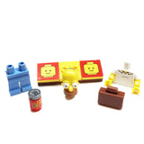 MinifigurePacks: Lego Simpsons Bundle (1) Homer Simpson Minifigure (1) Figure Display Base (2) Figure Accessory's (Buzz Soda Can - Briefcase)